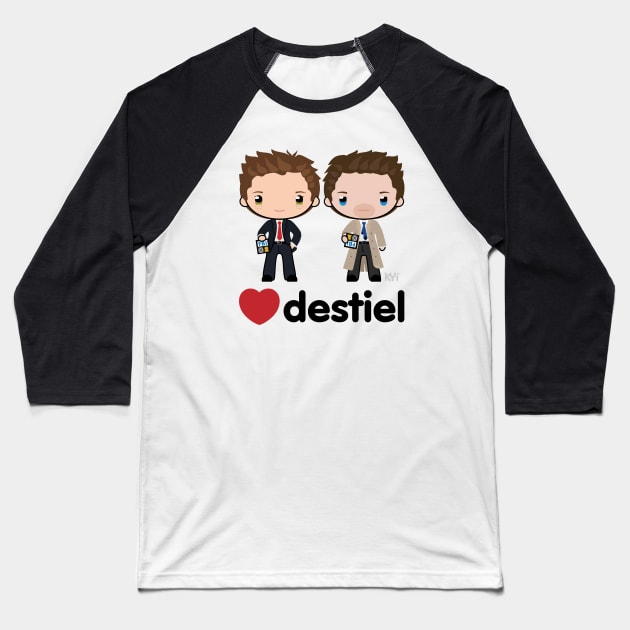 Destiel - I ship it! Baseball T-Shirt by KYi